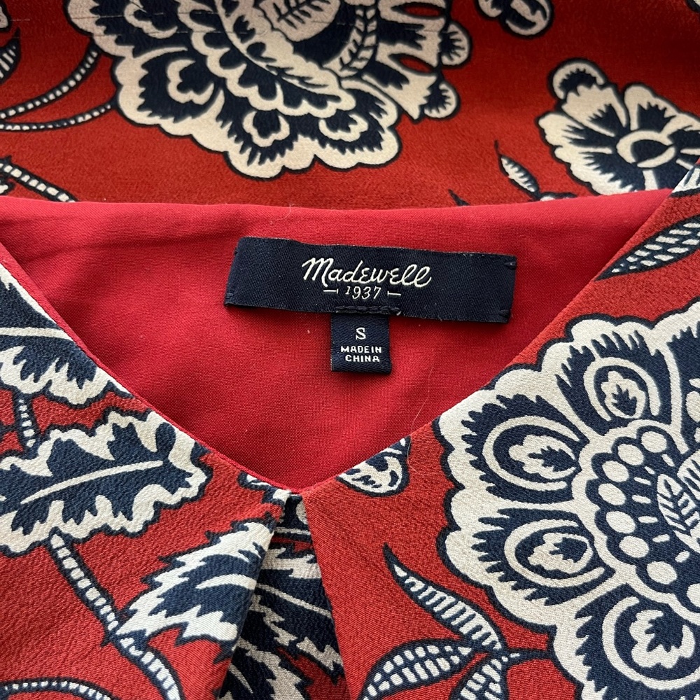 Adorable Madewell satin crepe dress (handkerchief) dress